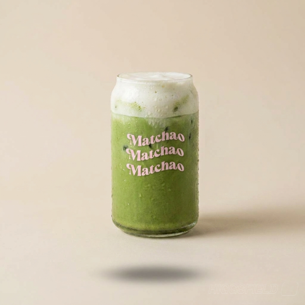 Matcha Latte Glas (550ml)